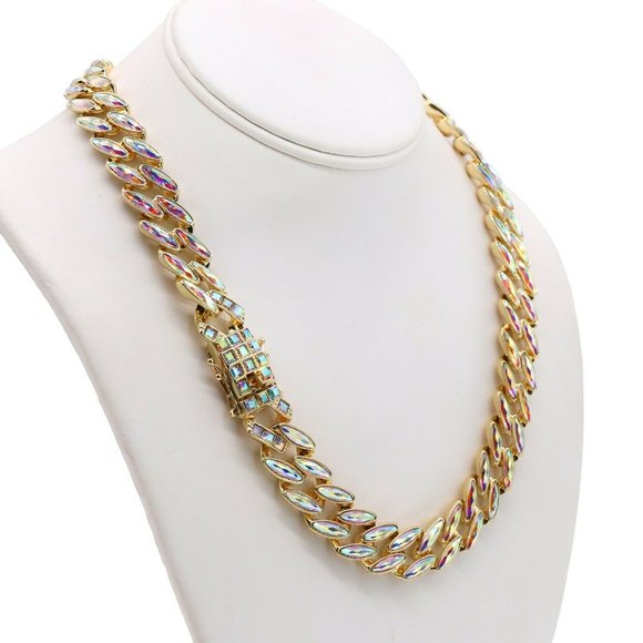 14k Gold 14mm 20" Cuban Chain - Picture 1 of 3